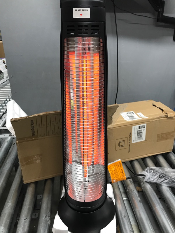 Photo 3 of ***TESTED WORKING*** FLOWBREEZE 900H Patio Heater with 60°Oscillating and 180min Timer & PTC2018 Space Heater with 3 Modes and 70°Oscillating