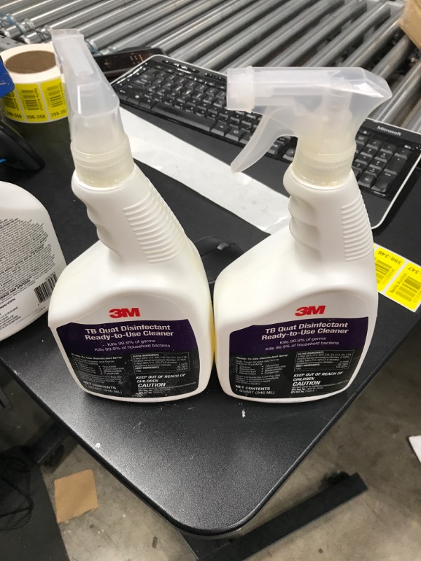 Photo 2 of 3M TB Quat Disinfectant Spray, Ready-to-Use Cleaner, Kills 99.9% of Germs, 2 Spray Bottle, 1 qt