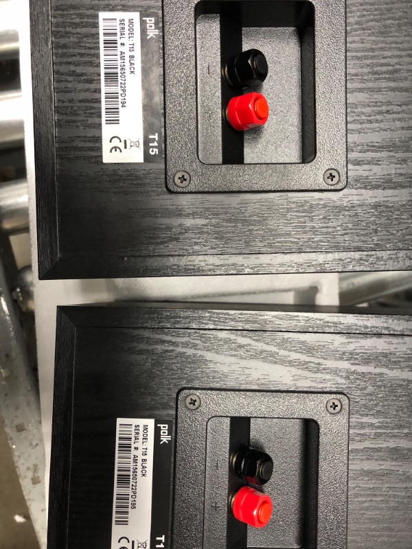 Photo 1 of Polk Audio T15 Bookshelf Speakers Pair Black