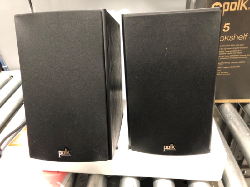 Photo 1 of Polk Audio T15 Bookshelf Speakers Pair Black