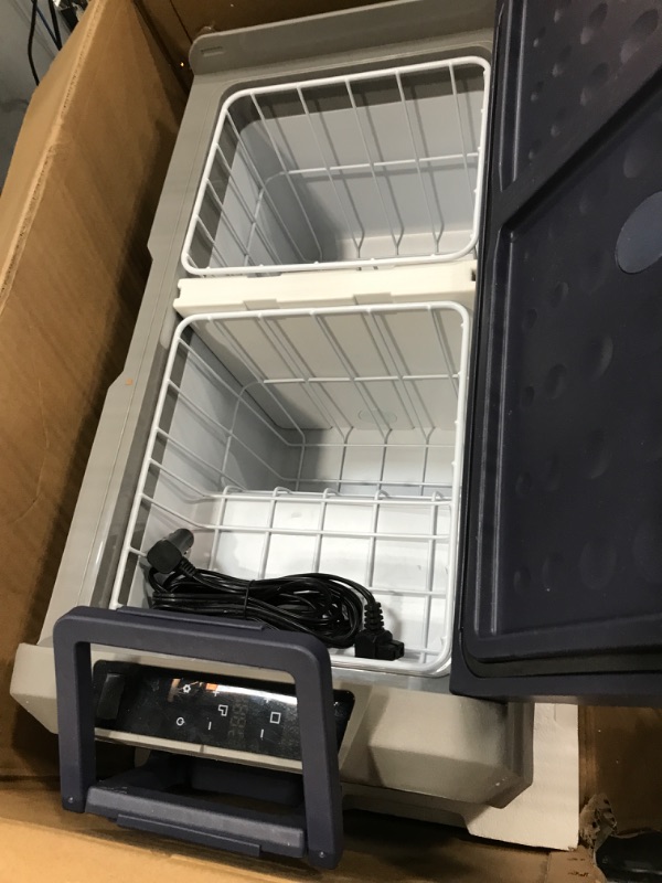 Photo 3 of ?Upgraded?BODEGA 12 Volt Car Refrigerator, Portable Freezer, Car Fridge Dual Zone WIFI APP Control, 38 Quart?36L?-4?-68? RV Compressor Car Cooler 12/24V DC and 100-240V AC for Outdoor, Travel, Camping 38 Quart blue