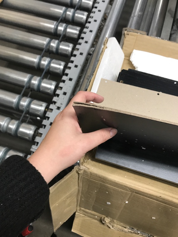 Photo 1 of ***SEE LISTING PHOTOS AND DESCRIPTION FOR DAMAGE*** Furinno Luder 5-Cube No Tool Assembly Open Shelf, Blackwood Blackwood 5-Cube No Tool