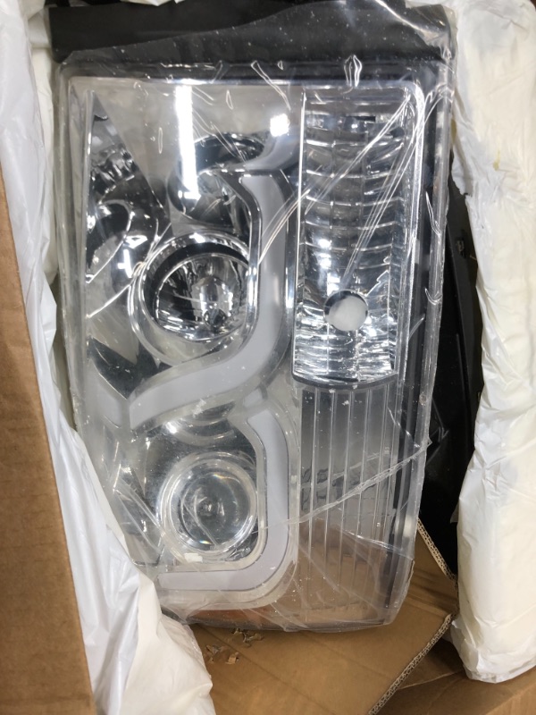 Photo 2 of AMAGED ITEM
AUTOSAVER88 LED DRL Headlights Assembly Compatible with 06 07 08 Dodge Ram 1500/ 06-09 Dodge Ram 2500 3500 Headlamp Replacement Pair with Daytime Running Light Chrome Housing Amber Reflector LED Projector - Chrome/Amber/Clear