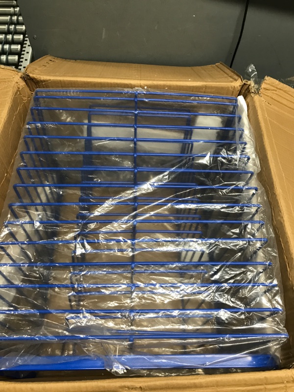 Photo 1 of *Minor Damage-See Photo* Marvel Education Co. Economy Drying Rack - 2 3/4 x 17 x 25 - Blue
