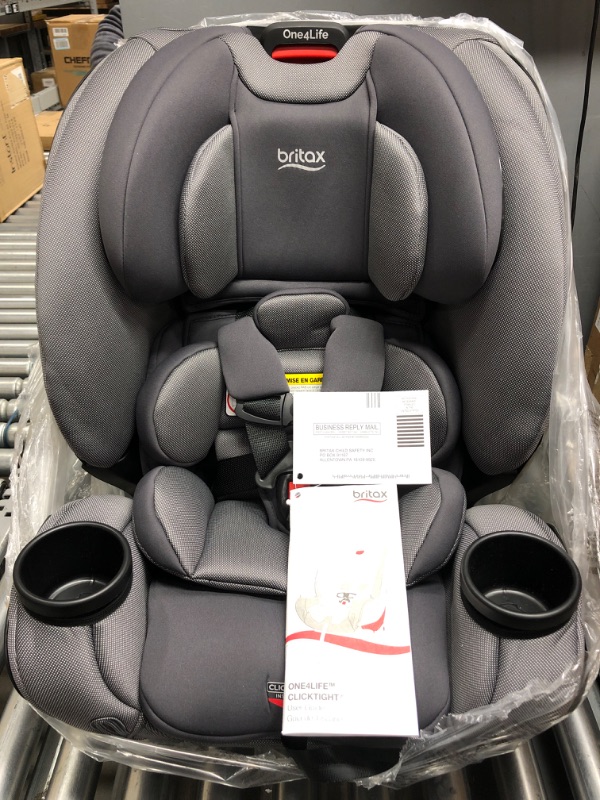 Photo 2 of Britax One4Life ClickTight All-in-One Car Seat – 10 Years of Use – Infant, Convertible, Booster – 5 to 120 pounds - SafeWash Fabric, Drift Drift [New Version]