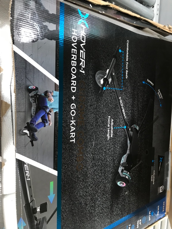 Photo 1 of Hover-1 Buggy Attachment | Compatible with All 6.5" & 8" Electric Hoverboards, Hand-Operated Rear Wheel Control, Adjustable Frame & Straps,...
