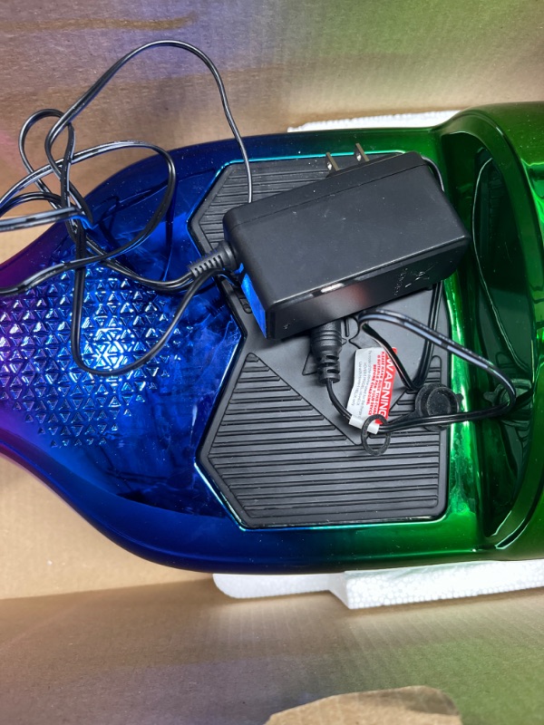 Photo 4 of *** opened box** Hover-1 Helix Electric Hoverboard | 7MPH Top Speed, 4 Mile Range, 6HR Full-Charge, Built-in Bluetooth Speaker, Rider Modes: Beginner to Expert Hoverboard Iridescent