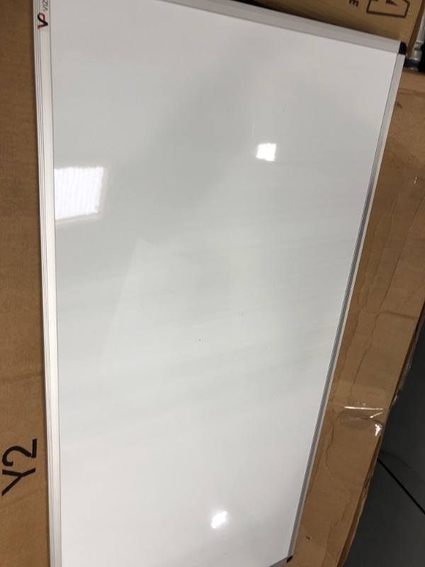 Photo 2 of VIZ-PRO Magnetic Dry Erase Board, 48 X 24 Inches, Silver Aluminium Frame