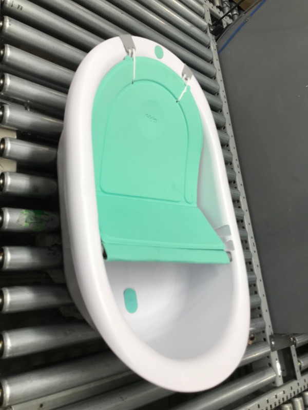 Photo 3 of 4-in-1 Grow-with-Me Bath Tub by Frida Baby Transforms Infant Bathtub to Toddler Bath Seat with Backrest for Assisted Sitting in Tub