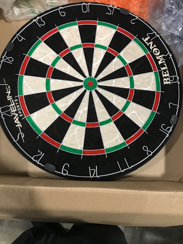 Photo 2 of (ONLY DART BOARD)    EastPoint Sports Bristle Dartboard and Cabinet Sets- Features Easy Assembly - Complete with All Accessories Belmont Dartboard with Cabinet