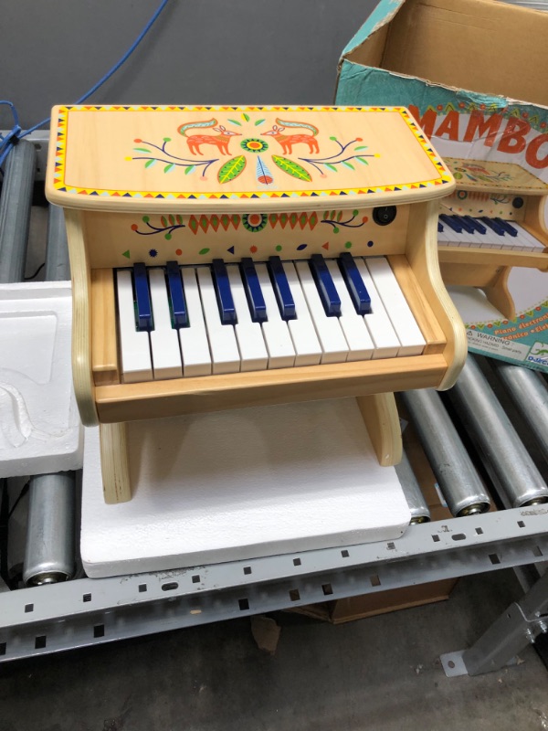 Photo 2 of DJECO Animambo 18 Key Electronic Piano Musical Instrument, Tan