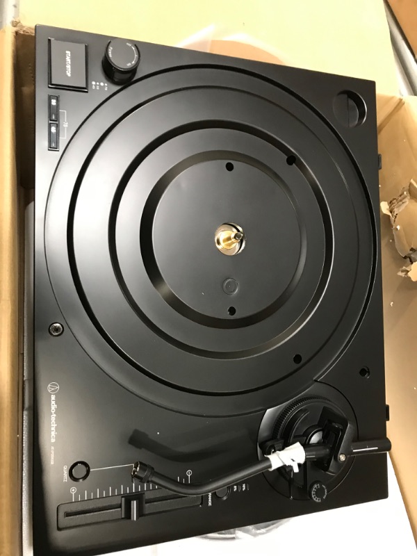 Photo 5 of Audio-Technica AT-LP120XUSB-BK Direct-Drive Turntable (Analog & USB), Fully Manual, Hi-Fi, 3 Speed, Convert Vinyl to Digital, Anti-Skate and Variable Pitch Control Black