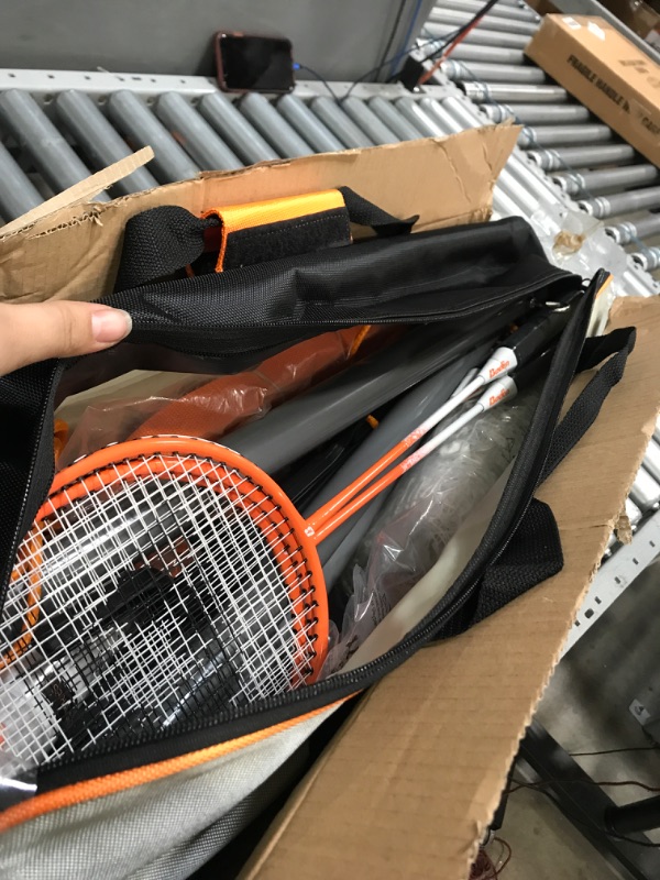 Photo 2 of Baden Champions Badminton Set Orange/Gray