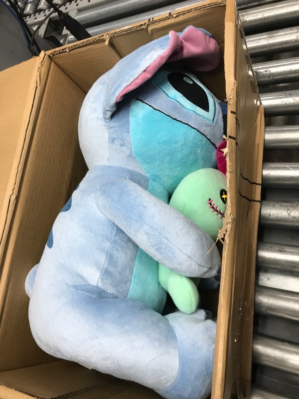 Photo 2 of MINOR DAMAGE**Disney Classics 23 Inch Jumbo Plush with Lil Friend, Stitch & Scrump from Disney's Lilo & Stitch, Stuffed Animal, Alien, Amazon Exclusive, by Just Play