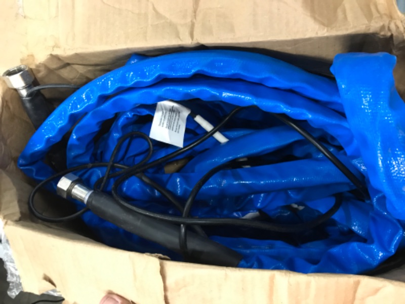 Photo 2 of Camco Heated Drinking Water Hose, - 20° F, 50-Foot, 5/8-Inch ID (22912-A) 50' Cold Weather (Freeze Protection to - 20?F) Frustration-Free Packaging