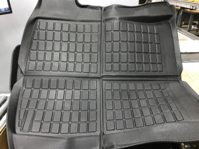 Photo 2 of BHASD 6pcs All Weather Floor Mats 3D Full Set Liners for Tesla Model 3 New 2021 2022 2023 Car Floor Mats Cargo Liner Trunk Mat Interior Accessories, Durable Waterproof Odorless TPE XPE Material Full Set?6 pcs?