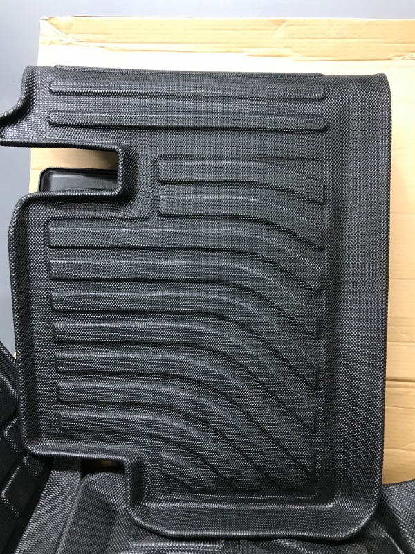 Photo 3 of BHASD 6pcs All Weather Floor Mats 3D Full Set Liners for Tesla Model 3 New 2021 2022 2023 Car Floor Mats Cargo Liner Trunk Mat Interior Accessories, Durable Waterproof Odorless TPE XPE Material Full Set?6 pcs?