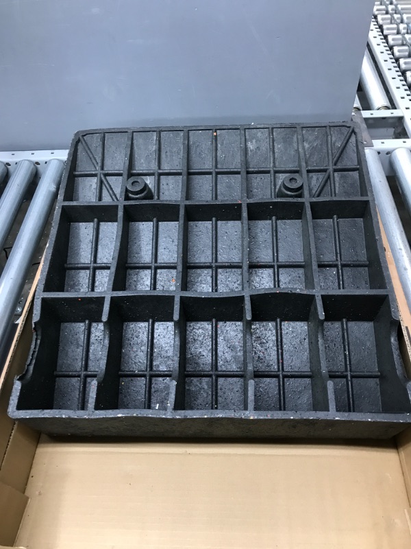 Photo 1 of Lucosobie Driveway Curb Ramps - Portable Heavy Duty Rubber Shed & Threshold Ramps for Sidewalk Lawn Mower Cars Wheelchairs Pet Mobility (19.7 x 19.7 x 5 Inch - 1 PCS) 19.7 x 19.7 x 5 inch 1 PCS