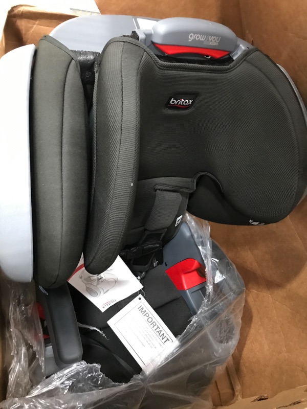 Photo 2 of Britax Grow with You ClickTight Plus Harness-2-Booster Car Seat, Jet Safewash Fabric ClickTight Plus Jet