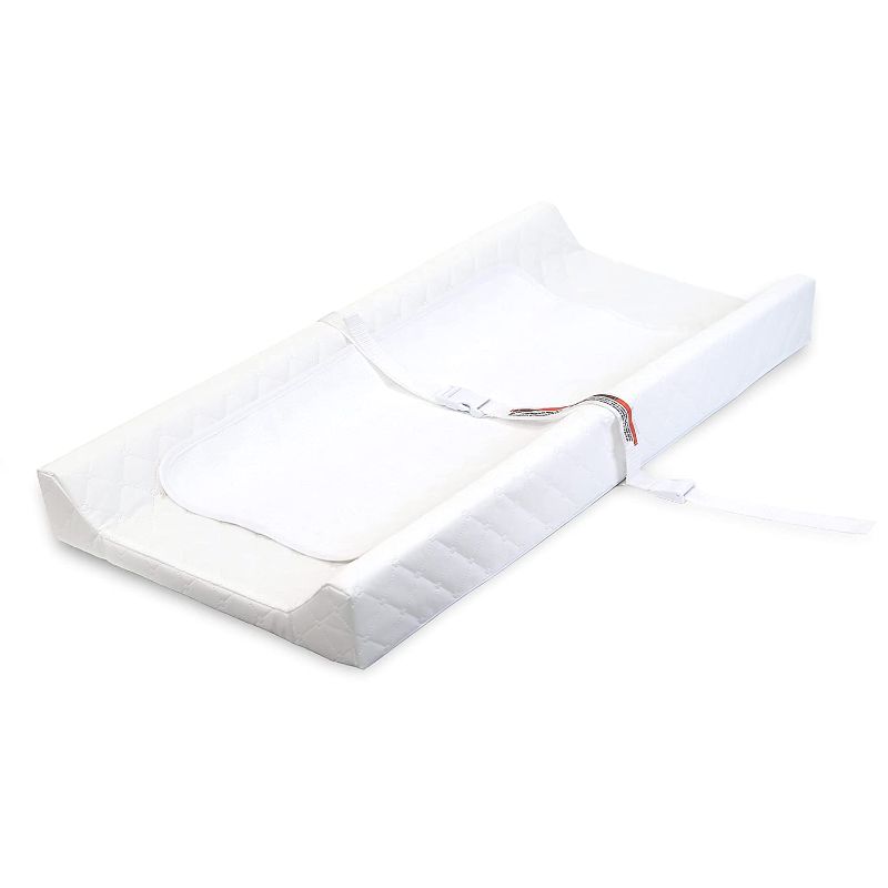 Photo 1 of 
Summer Contoured Changing Pad – Includes Waterproof Changing Liner and Safety Fastening Strap with Quick-Release Buckle
Style:2-Sided Pad + Liner
