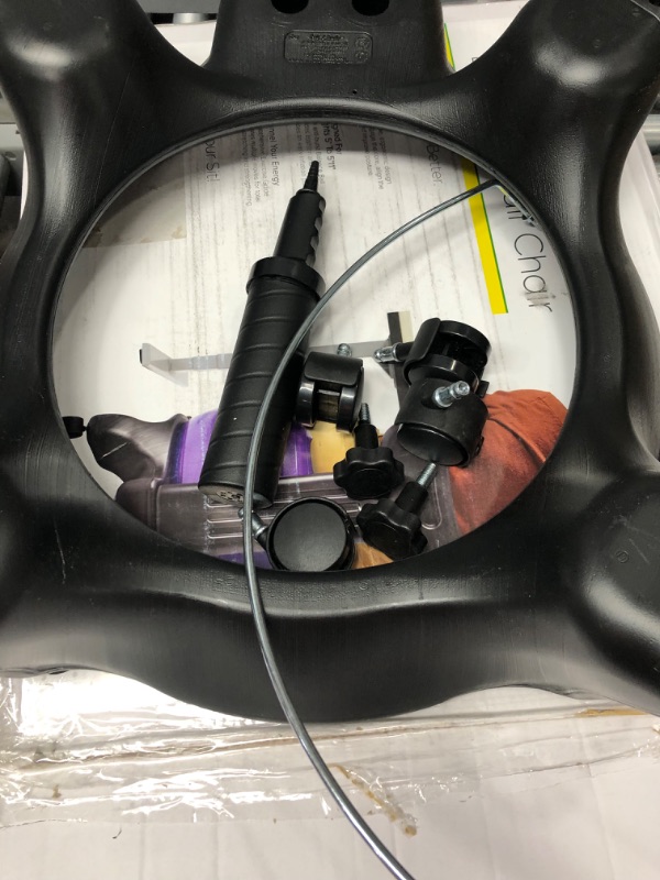 Photo 1 of Gaiam Classic Balance Ball Chair – Exercise Stability Yoga Ball Premium Ergonomic Chair for Home and Office Desk with Air Pump, Exercise Guide and Satisfaction Guarantee Purple