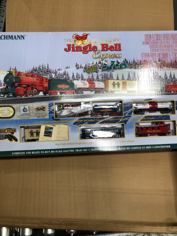 Photo 2 of Bachmann Trains - Jingle Bell Express Ready To Run Electric Train Set - HO Scale