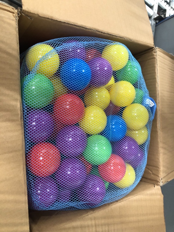 Photo 2 of 200 Ball Pit Balls for Kids – Plastic Ball Refill Pack for Kids | Phthalate and BPA Free Non-Toxic Plastic Ball Pack | Reusable Storage Bag with Zipper – Sunny Days Entertainment