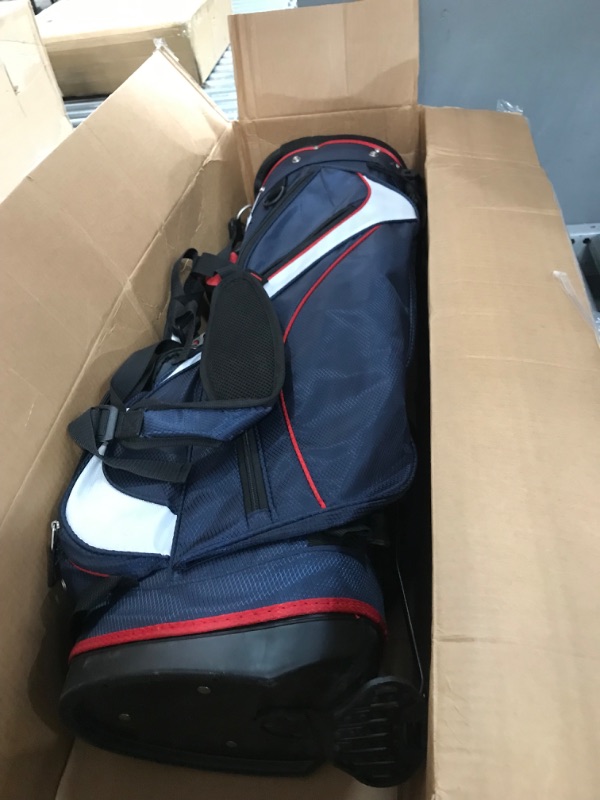 Photo 1 of **not in correct box**
Wilson Staff Feather Carry Golf Bag Black/White