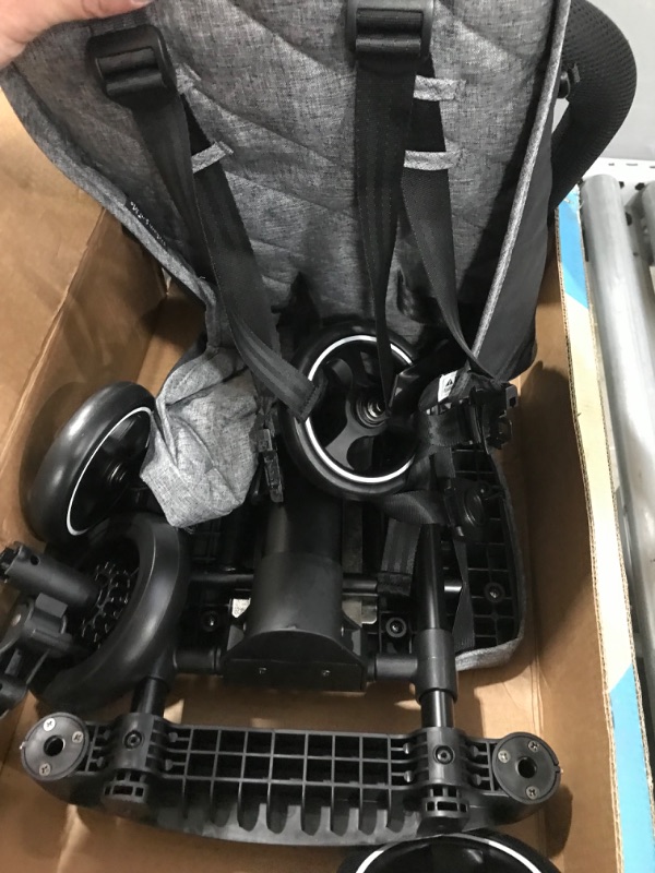 Photo 5 of **used item**
Dream On Me Lightweight And Compact Coast Rider Stroller With One Hand Easy Fold, Adjustable Handles And Soft Ride Wheels, Grey