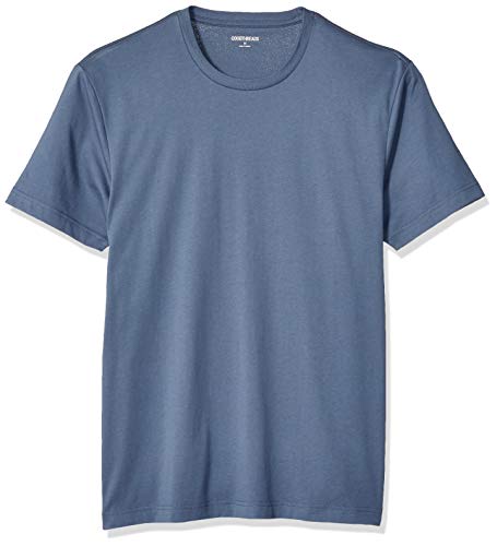 Photo 1 of 3 pack - Goodthreads Men's Slim-Fit Short-Sleeve Cotton Crewneck T-Shirt, Denim, Large Tall
