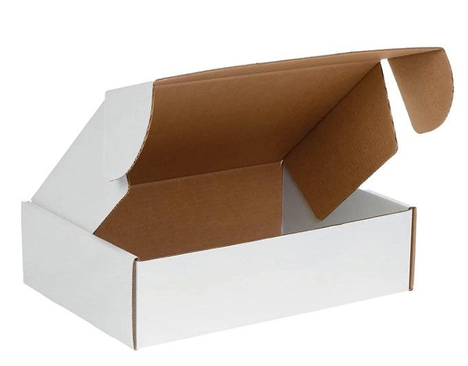 Photo 1 of  Medium Shipping Boxes 12"L x 12"W x 3"H, 50-Pack | Foldable Corrugated Cardboard Crush-Proof Box for Shipping, Packing, Moving and Storag