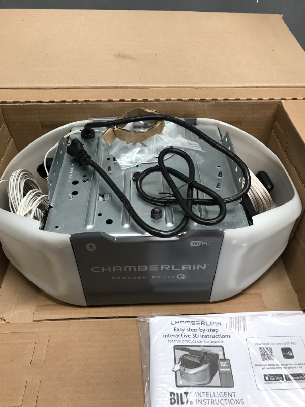 Photo 2 of ***FACTORY SEALED*** Chamberlain B2405 Garage Door Opener 0.5 HP Belt Drive WiFi Compatible