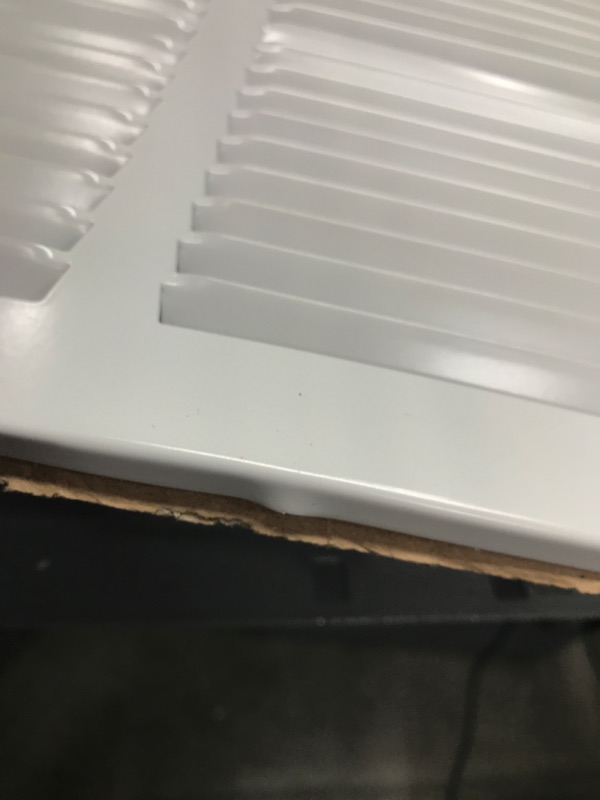 Photo 4 of *** MINOR DENT*** 22"WX16"H Steel Return Air Filter Grille for 1" Filter - Easy Plastic Tabs for Removable Face/Door - HVAC DUCT COVER - Flat Stamped Face - White 