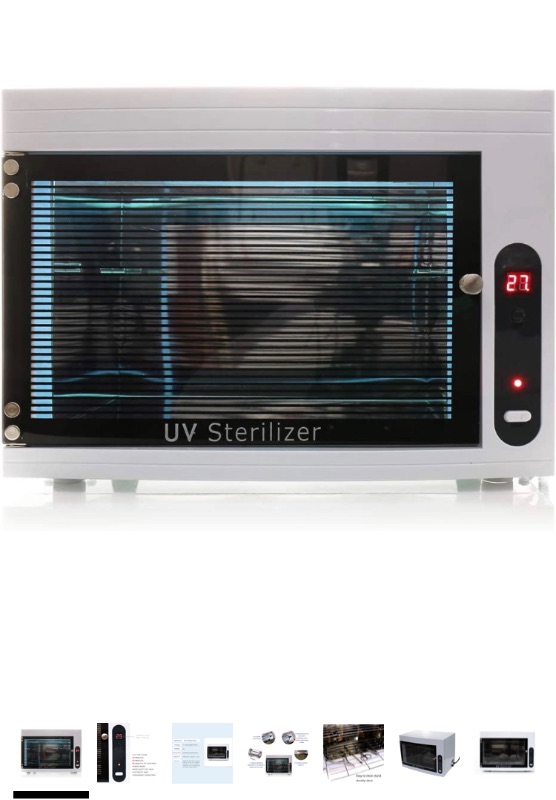 Photo 1 of UV Sterilizer 17.14L Large Capacity Disinfection Cabinet LED Display 3 Kinds of Timing UV Sanitizer Profession Home for Salon Beauty Tools Phone and Baby Bottle