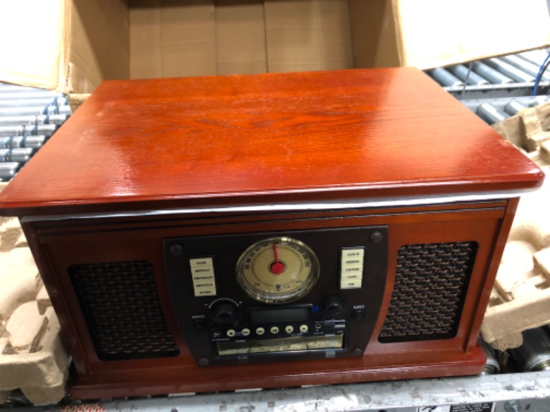 Photo 2 of Victrola Navigator 8-in-1 Classic Bluetooth Record Player with USB Encoding and 3-Speed Turntable 