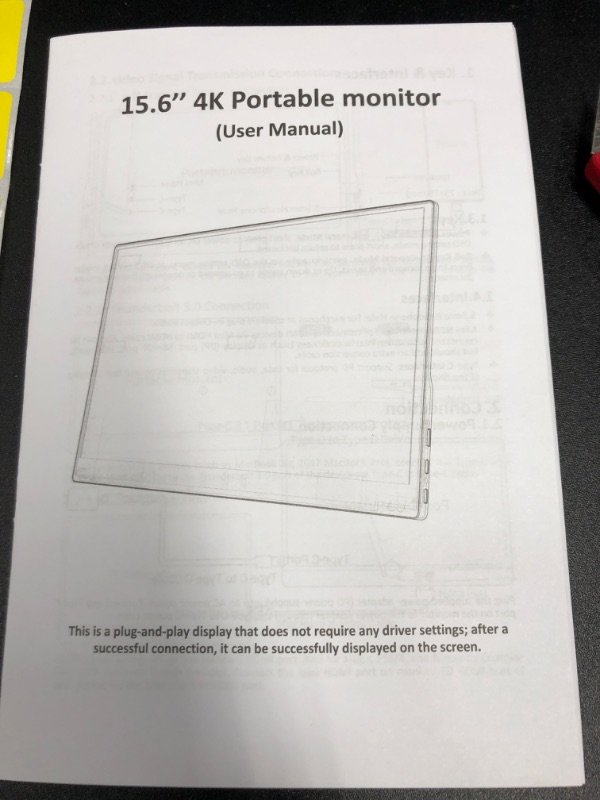 Photo 2 of 4K Portable Monitor Touchscreen, UPERFECT S Gravity Sensor Automatic Rotate 15.6'' Slimmest 10-Point Touch UHD 3840x2160 Dual USB C Monitor Bracket Integrated & Frameless Bezel Glass HD Laptop Display
