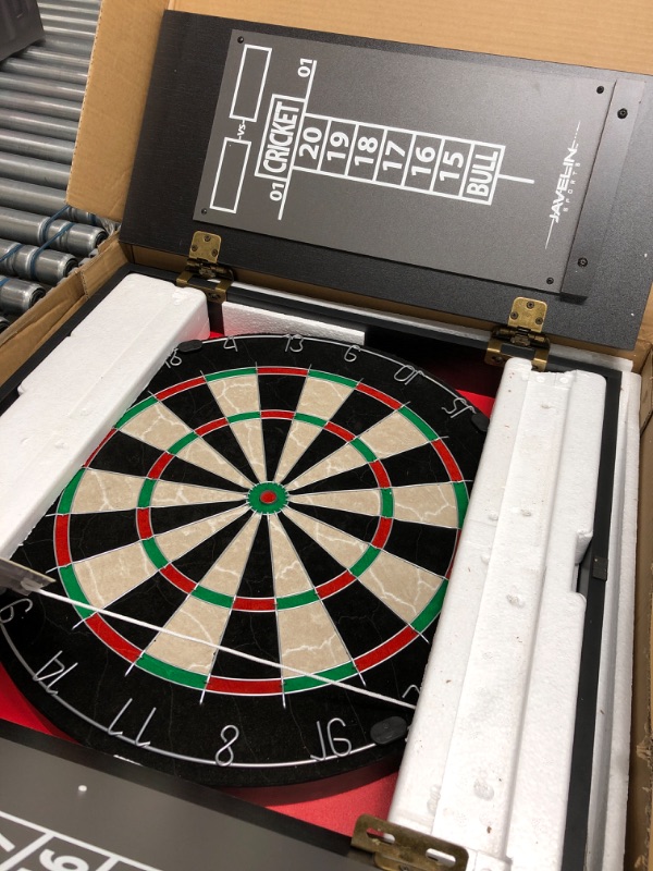 Photo 4 of EastPoint Sports Bristle Dartboard and Cabinet Sets- Features Easy Assembly - Complete with All Accessories Belmont Dartboard with Cabinet