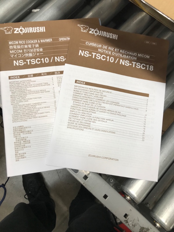 Photo 2 of *** NONFUNCTIONAL ***
Zojirushi NS-TSC10 5-1/2-Cup (Uncooked) Micom Rice Cooker and Warmer, 1.0-Liter 5.5 cups Rice Cooker