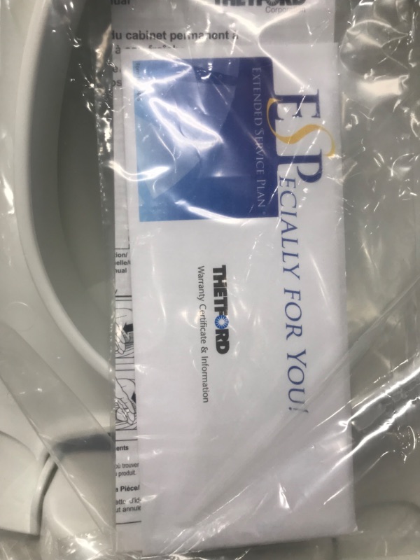 Photo 1 of Aqua-Magic Bravura RV Toilet Pedal Flush with Hand Sprayer / Low Profile / White - Thetford 31122 Low White