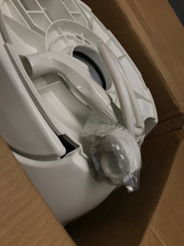 Photo 1 of Aqua-Magic Bravura RV Toilet Pedal Flush with Hand Sprayer / Low Profile / White - Thetford 31122 Low White