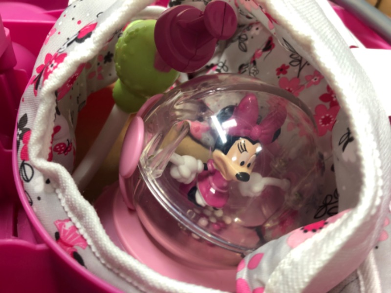 Photo 3 of Disney Baby Minnie Mouse Music and Lights Baby Walker with Activity Tray (Garden Delight)