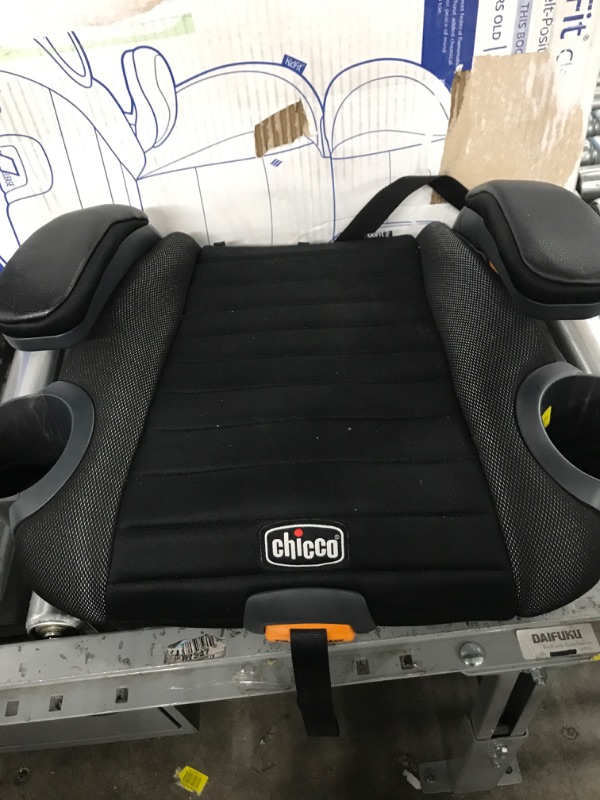Photo 1 of Chicco KidFit ClearTex Plus 2-in-1 Belt-Positioning Booster Car Seat, Backless and High Back Booster Seat, for Children Aged 4 Years and up and 40-100 lbs. | Obsidian/Black KidFit Plus with ClearTex® No Chemicals Obsidian