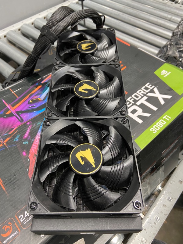 Photo 2 of Gigabyte AORUS GeForce RTX 3090 Xtreme 24G Graphics Card, Max Covered Cooling, 24GB 384-bit GDDR6X, GV-N3090AORUS X-24GD Video Card
