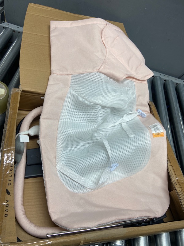 Photo 1 of Baby Delight Alpine Deluxe Portable Bouncer | Infant | 0 – 6 Months | Peony Pink