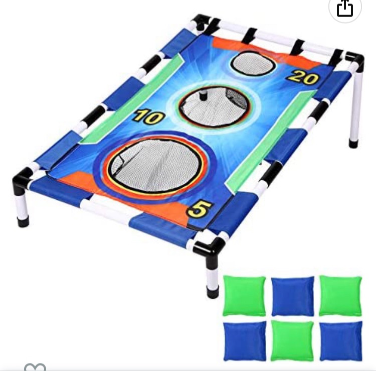 Photo 1 of GOODLYSPORTS Bean Bag Toss Game. Corn Holes Outdoor Games. 6 Bean Bag Toss with Two Colors. Indoor and Outdoor Cornhole for Kids and Family .