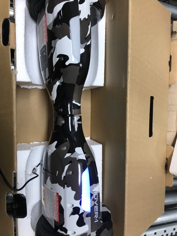 Photo 4 of ***PARTS ONLY***Hover-1 Helix Electric Hoverboard | 7MPH Top Speed, 4 Mile Range, 6HR Full-Charge, Built-in Bluetooth Speaker, Rider Modes: Beginner to Expert Hoverboard Camo