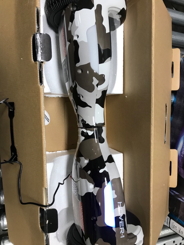 Photo 4 of ***PARTS ONLY*** Hover-1 Helix Electric Hoverboard | 7MPH Top Speed, 4 Mile Range, 6HR Full-Charge, Built-in Bluetooth Speaker, Rider Modes: Beginner to Expert Hoverboard Camo