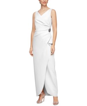 Photo 1 of Alex Evenings Draped Embellished Compression Column Gown
SIZE 6 