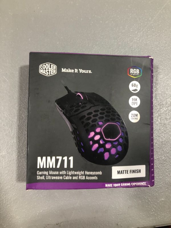 Photo 2 of CM MM711 Gaming Mouse w Light