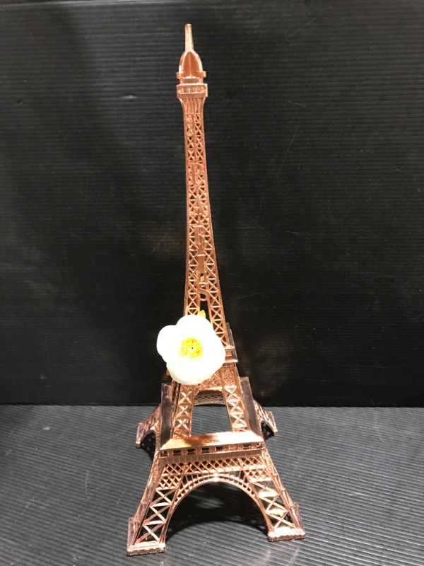 Photo 2 of Allgala Eiffel Tower Statue Decor Alloy Metal, and Size (10", Rose Gold)
*MINOR DAMAGE TO PRODUCT 